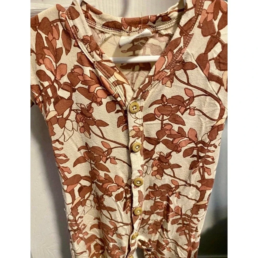 The Woods by Kate Quinn Bamboo Buttondown Footie